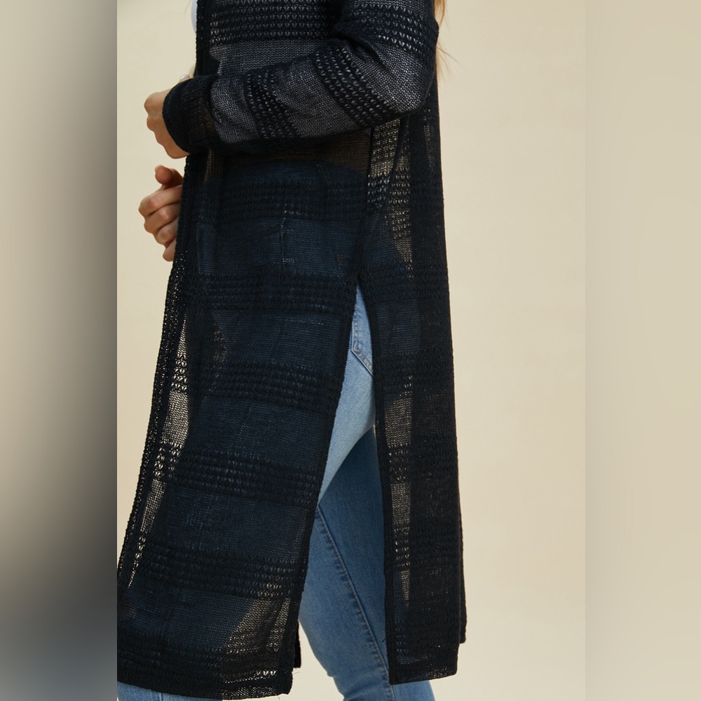 Double Take Full Size Open Front Longline Cardigan - image 7